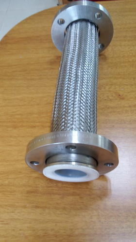 SS Braided PTFE Expansion Bellow With Flange